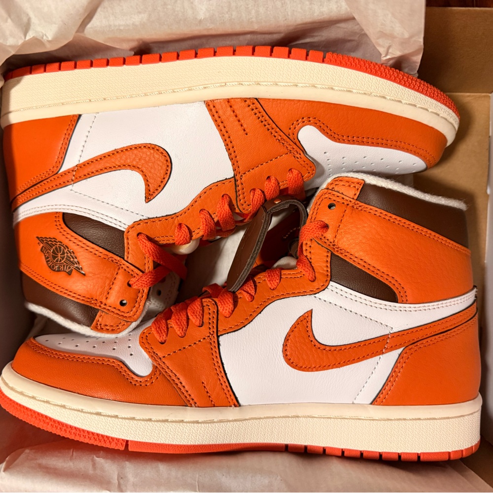 Jordan 1 white starfish cacao women’s 8 men’s 6.5 never worn